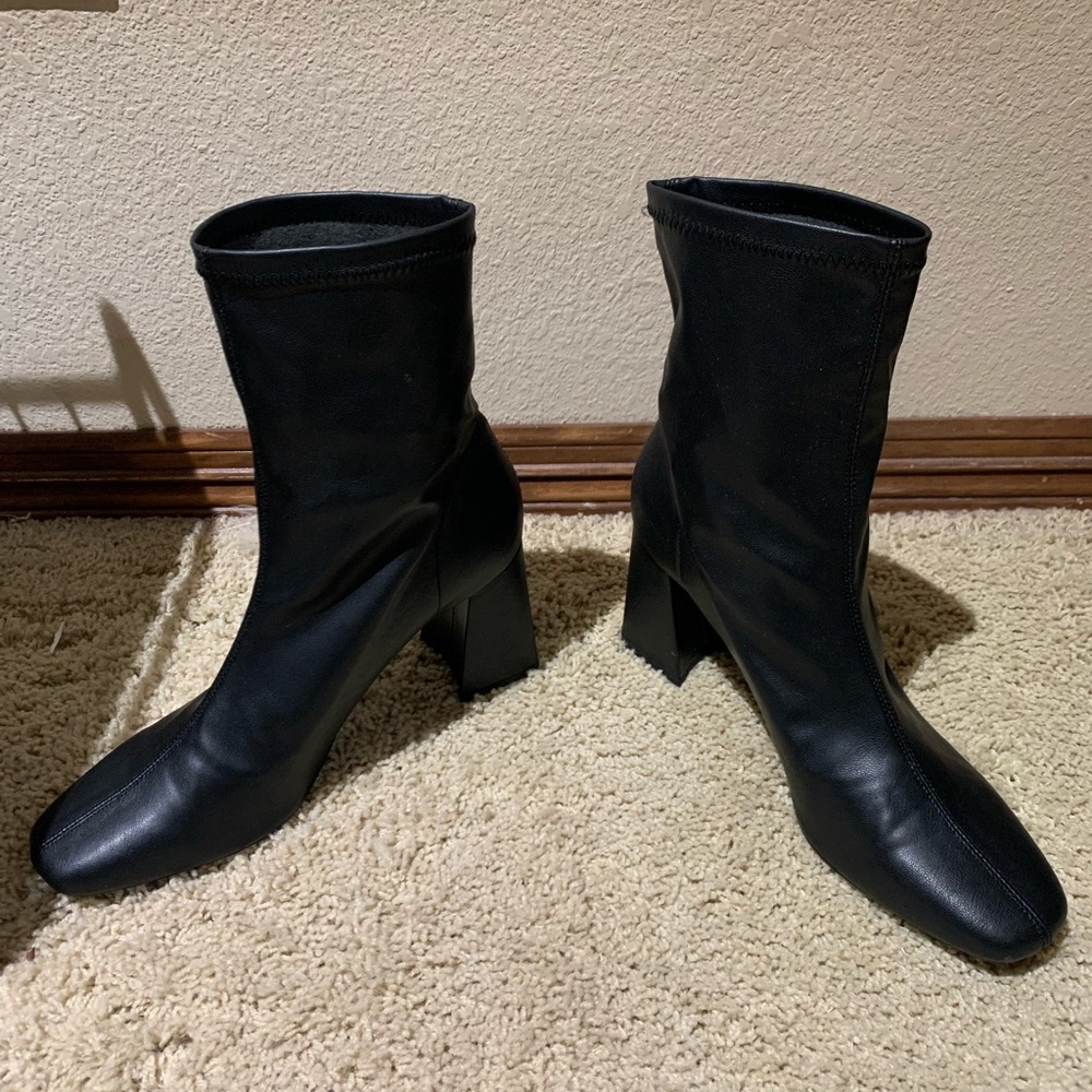 ASOS Bershka black ankle boots
